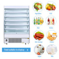 Supermercado Fruta vertical Refrigerador de vegetales enfriadores